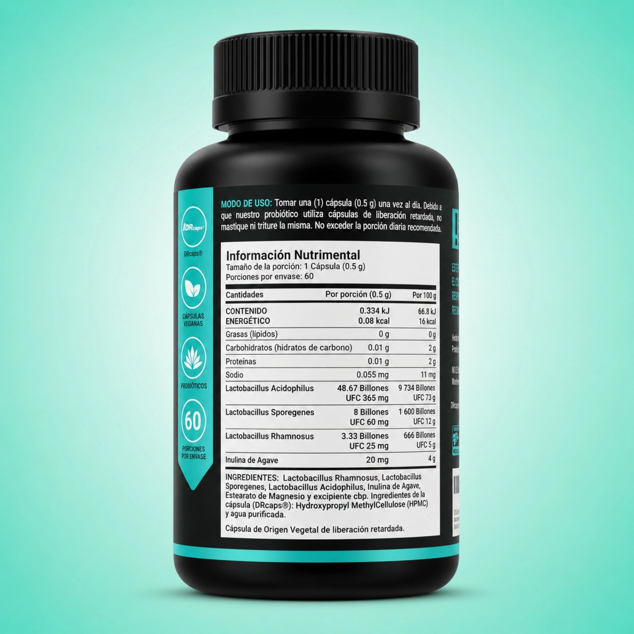 200 Billion Probiotics 60 Capsulas
