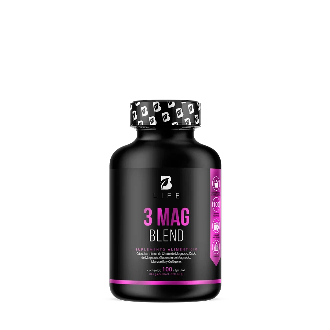 3MAG Blend B-Life 100 Cápsulas | Mezcla de Magnesio para Bienestar Diario