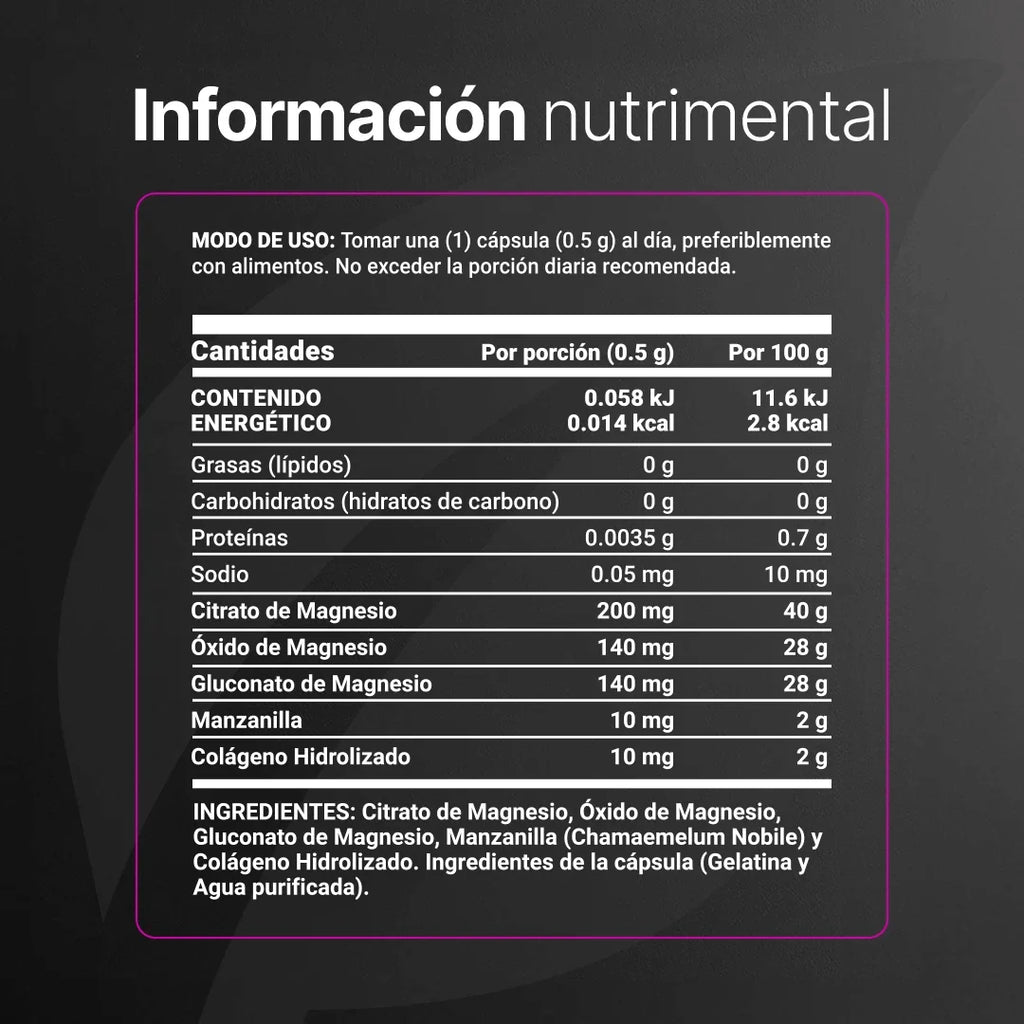 3MAG Blend B-Life 100 Cápsulas | Mezcla de Magnesio para Bienestar Diario