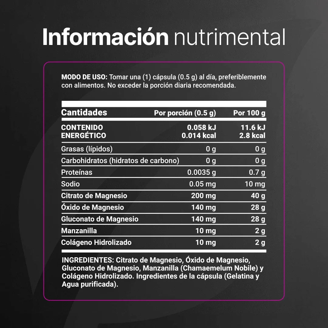 3MAG Blend B-Life 100 Cápsulas | Mezcla de Magnesio para Bienestar Diario