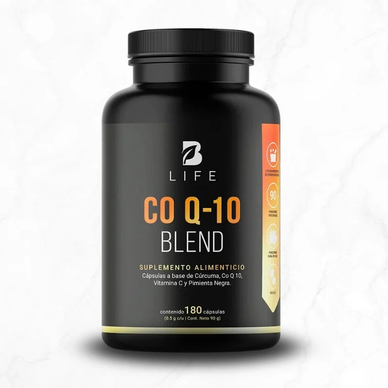 Coenzima Q10 | con Cúrcuma y Vitamina C | 180 cápsulas