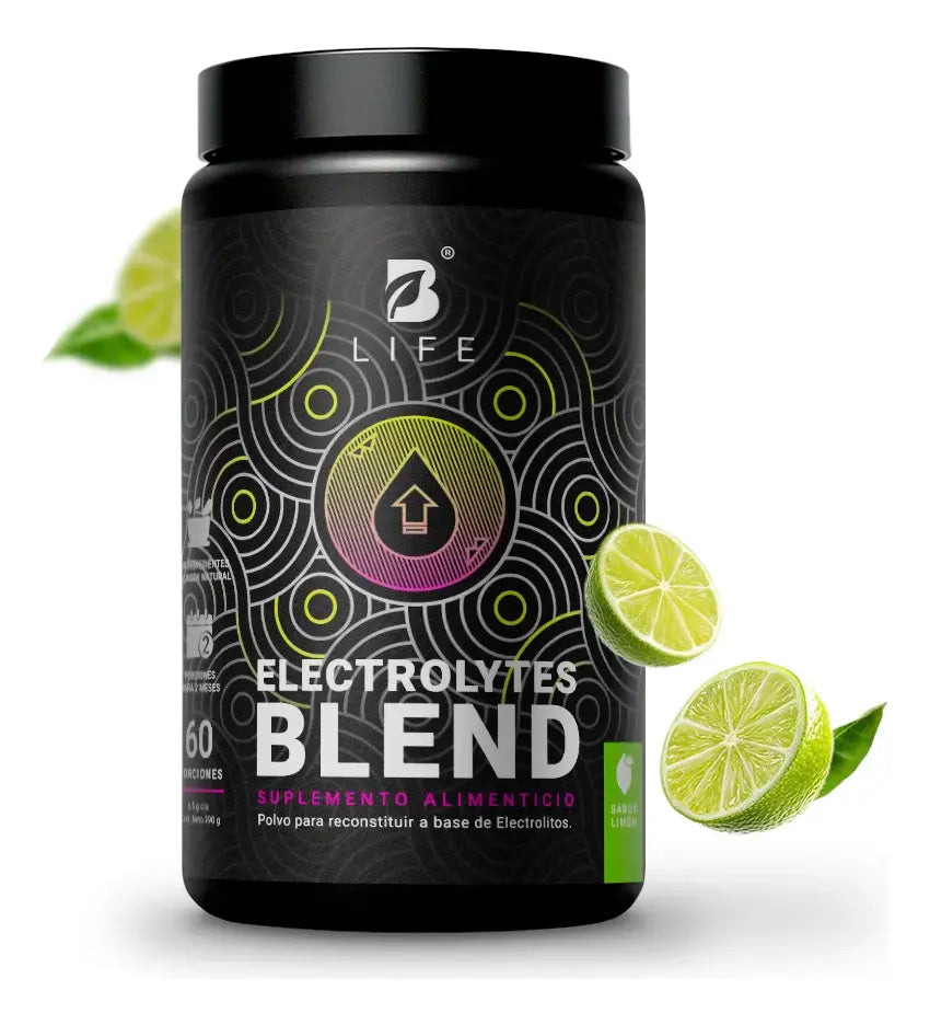 Electrolitos Sin Azúcar | con Citrato de Potasio, Magnesio, Calcio, Sodio, Zinc | Sabor Limón | 60 servicios
