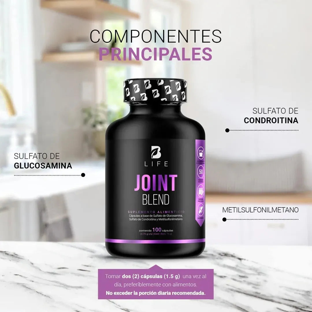 Joint Blend de B Life | Formulación con Glucosamina, Condroitina y MSM | 100 Caps
