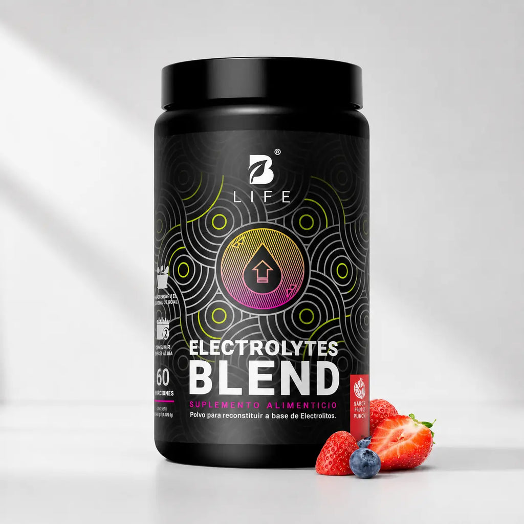 Electrolitos Sin Azúcar | con Citrato de Potasio, Magnesio, Calcio, Sodio, Zinc | Sabor Fruit Punch | 60 servicios