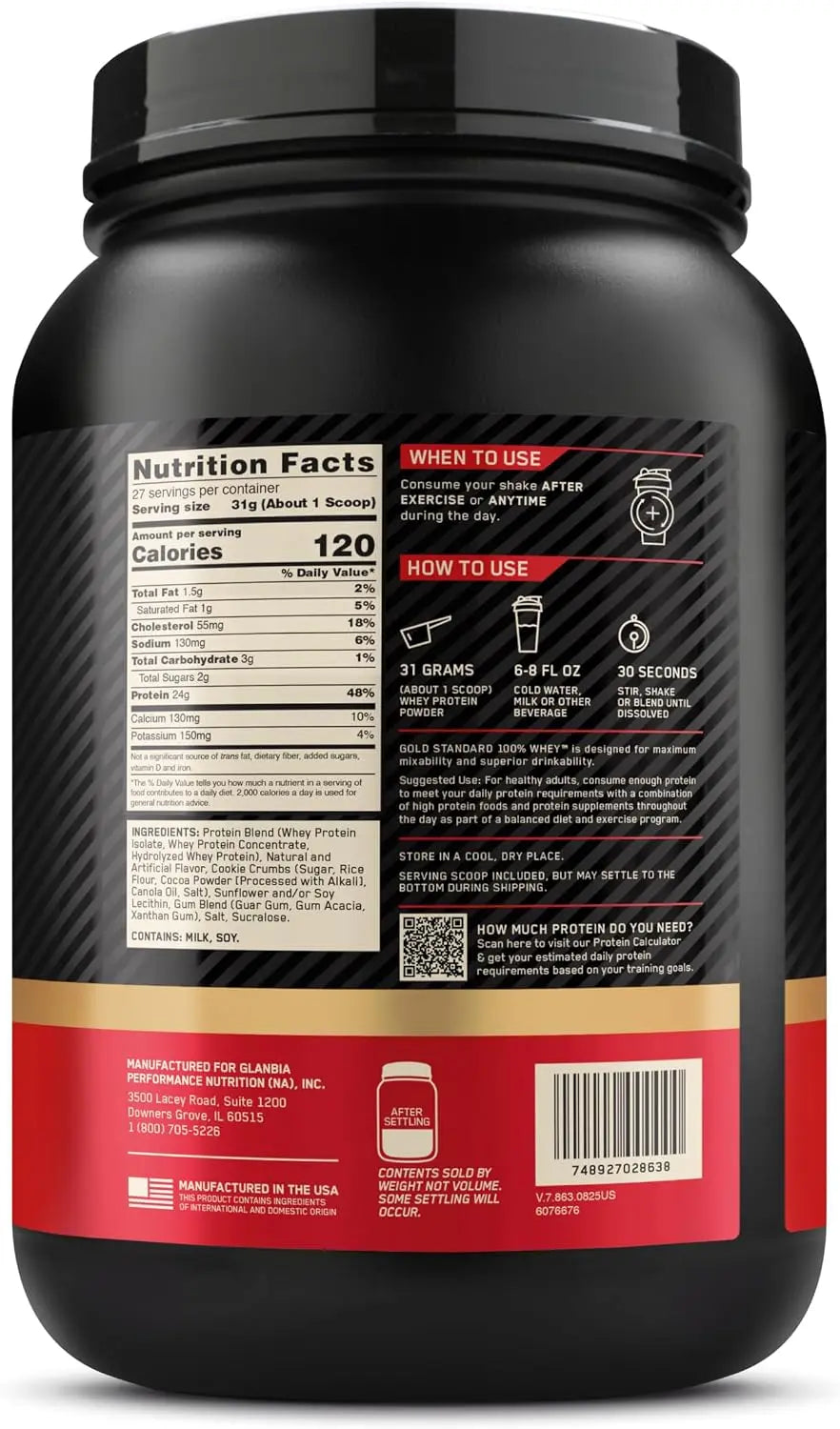 Gold Standard 100% Whey Cookies and Cream