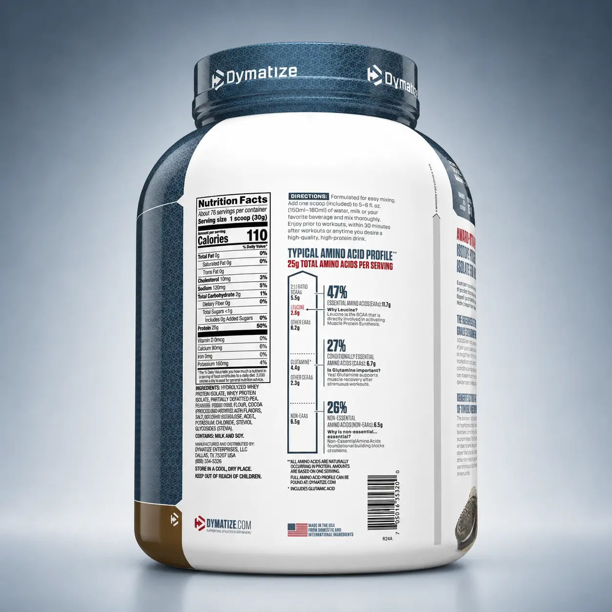 ISO100 Hydrolyzed Cookies & Cream 5 lb