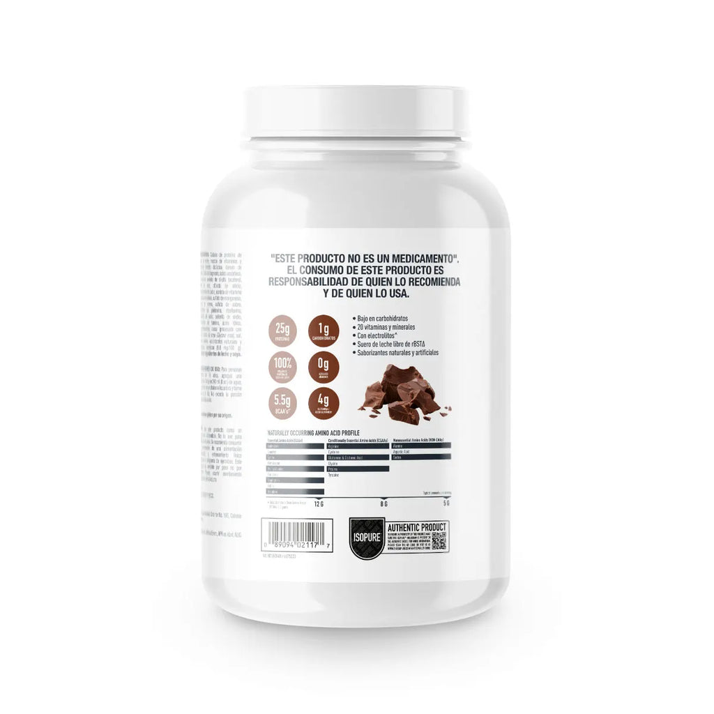 ISOPURE Low Carb, Proteína Whey, Sabor Chocolate, 3 lb (1.36 kg)
