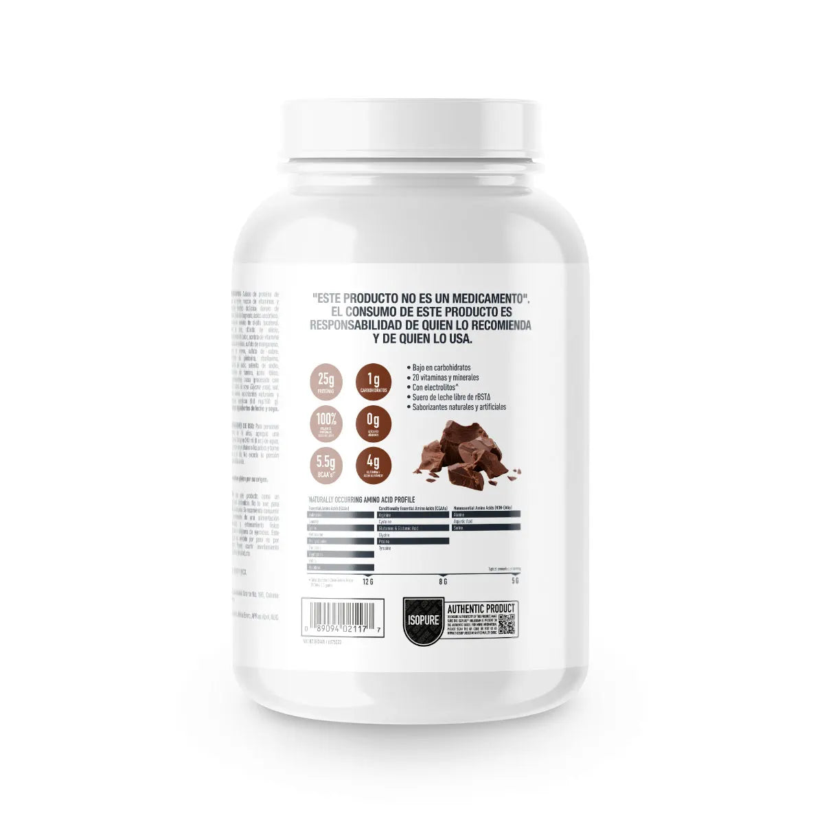 ISOPURE Low Carb, Proteína Whey, Sabor Chocolate, 3 lb (1.36 kg)