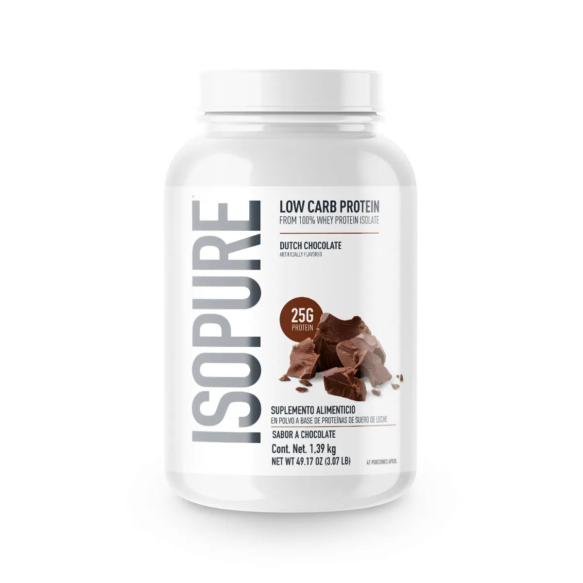 ISOPURE Low Carb, Proteína Whey, Sabor Chocolate, 3 lb (1.36 kg)