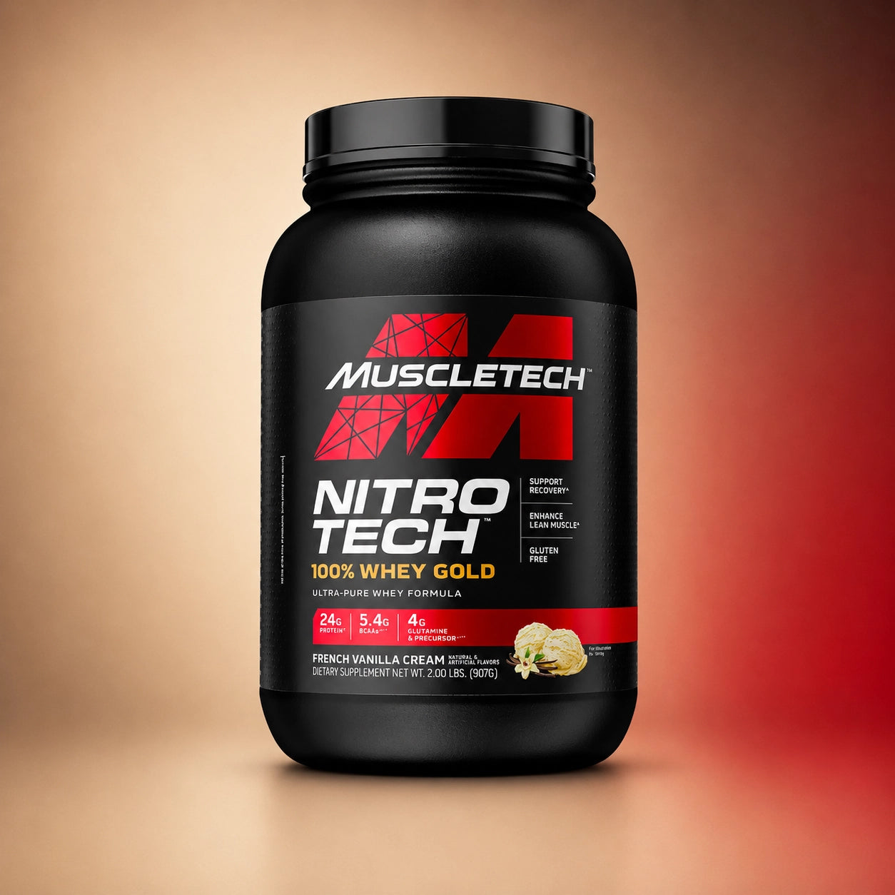 Muscletech NitroTech 100% Whey Gold Vainilla Cream