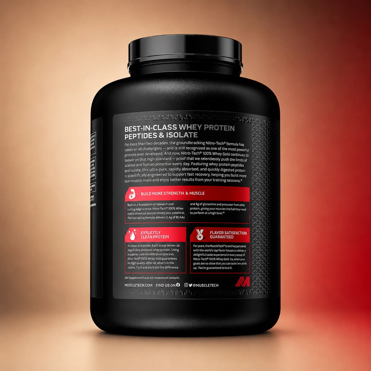 Muscletech NitroTech 100% Whey Gold Vainilla Cream