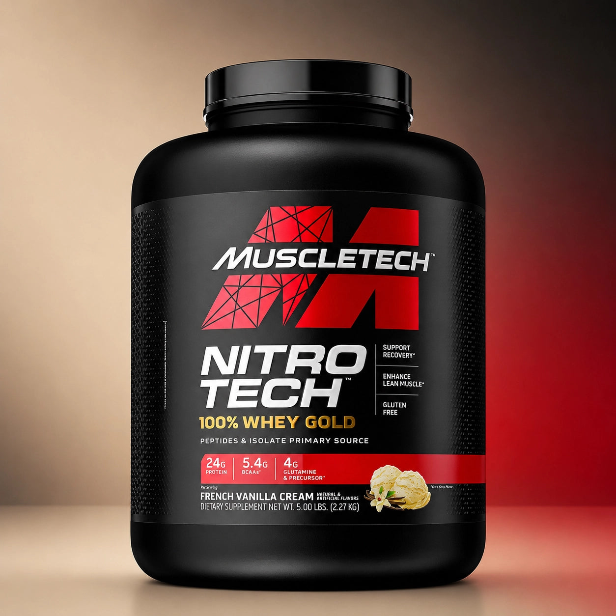 Muscletech NitroTech 100% Whey Gold Vainilla Cream