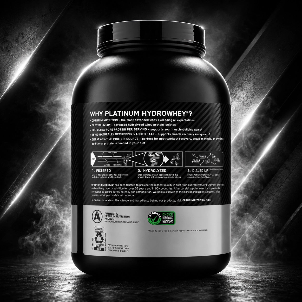 Optimum Nutrition Platinum Hydro Whey Chocolate 3.5 lb