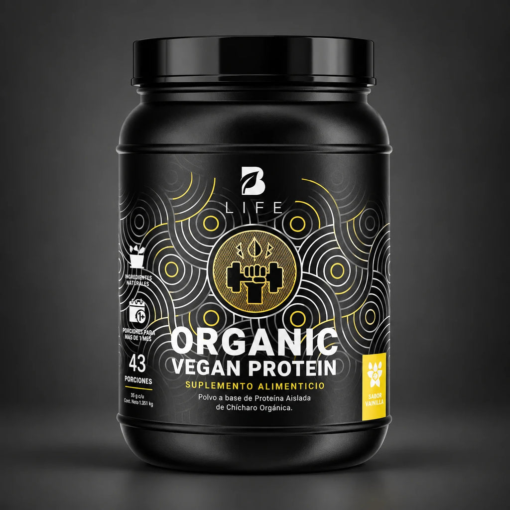 Proteína Orgánica Vegana B Life Vainilla 3 lb