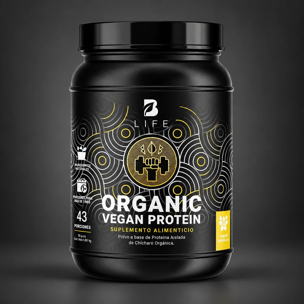 Proteína Orgánica Vegana B Life Vainilla 3 lb