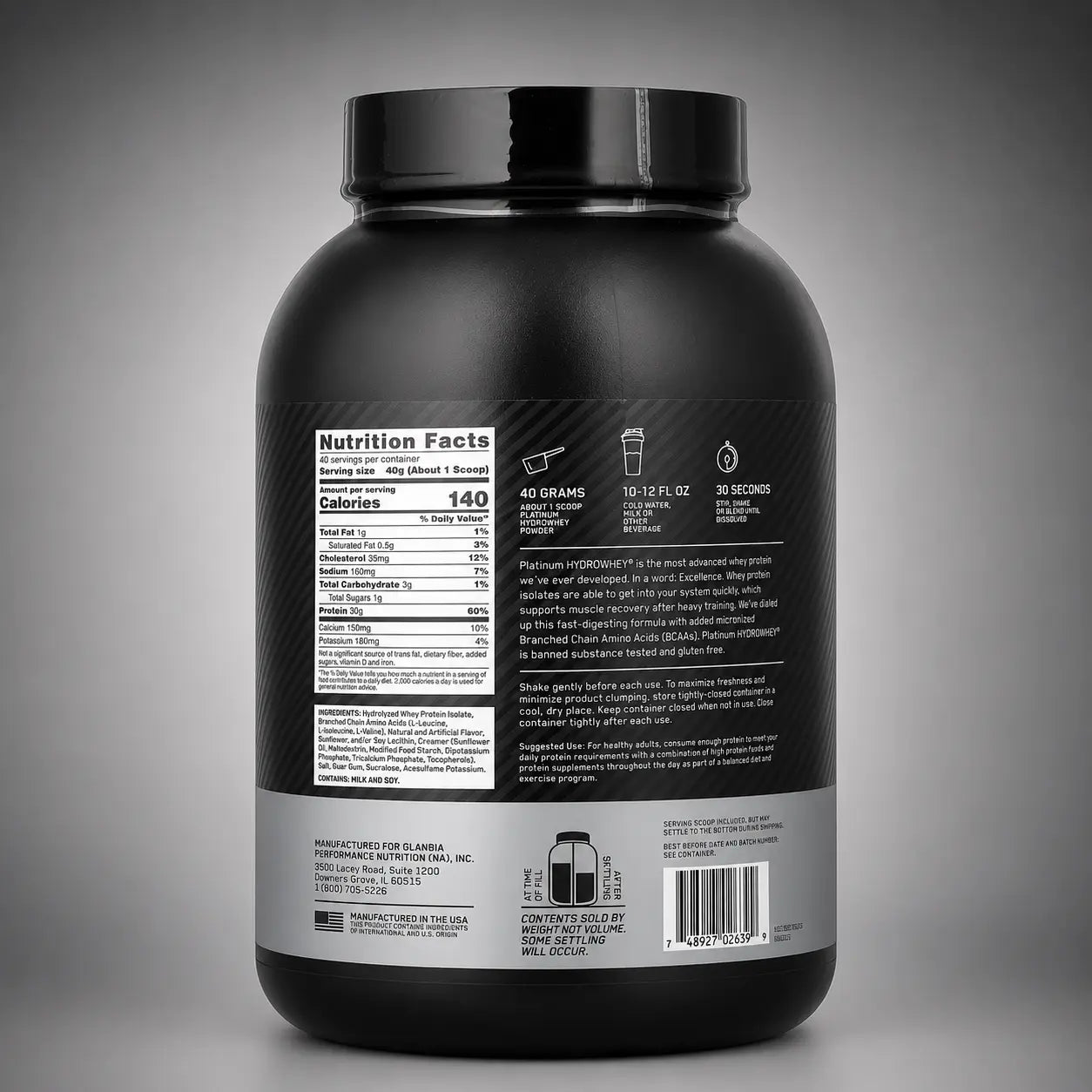 ON Gold Standard Hydro Whey® Velocity Vanilla 3.52 lb (1.6 kg)