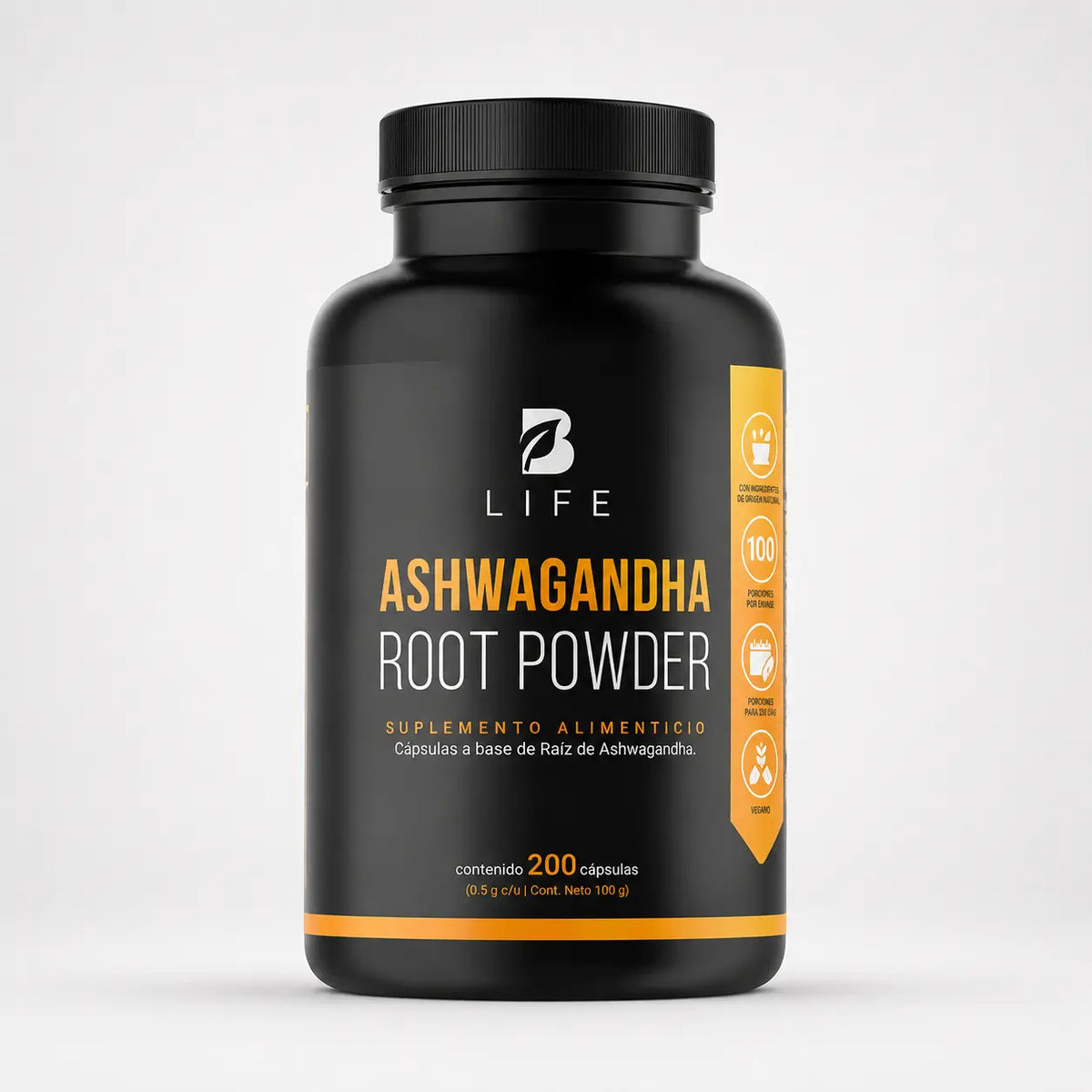 Ashwagandha Root Powder B-Life 200 Cápsulas | Bienestar, Estrés y Relajación