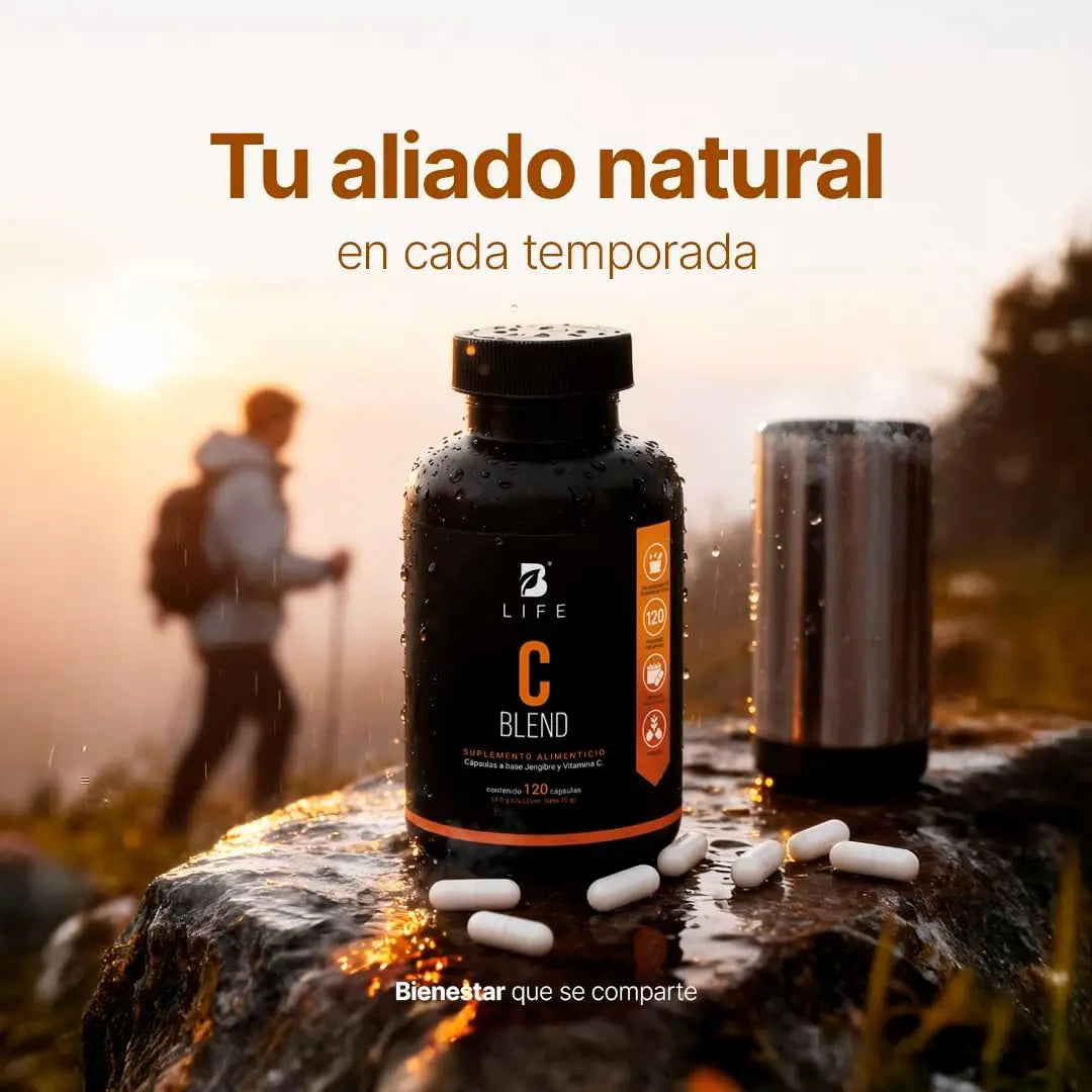C Blend B-Life 120 Cápsulas | Vitamina C con Jengibre