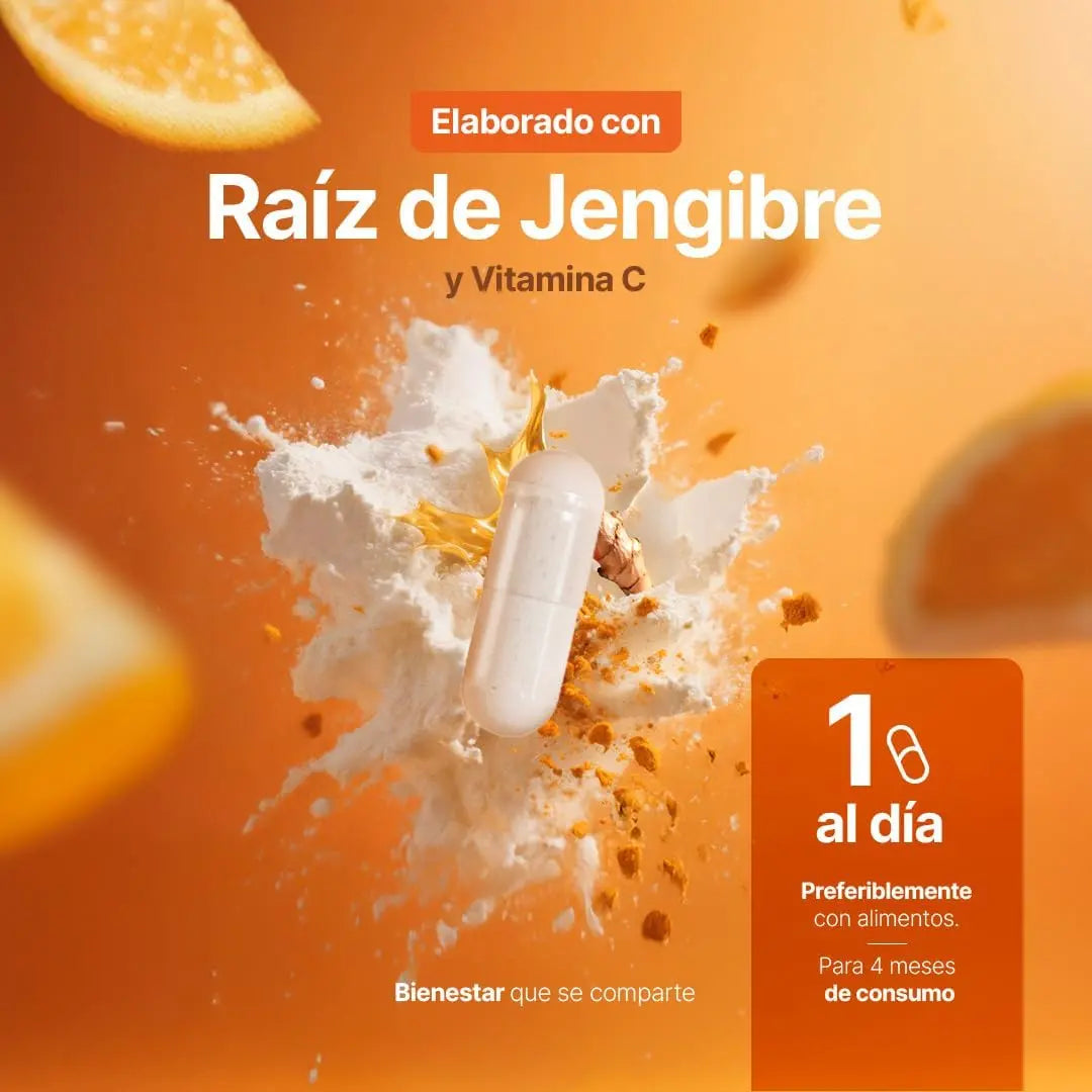 C Blend B-Life 120 Cápsulas | Vitamina C con Jengibre