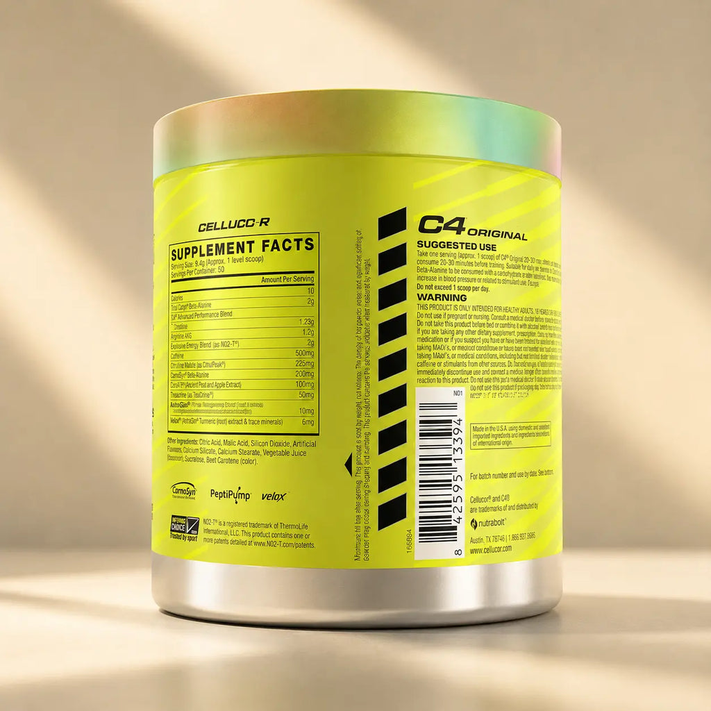 C4 Original Pre-Workout Watermelon | 50 Servicios | Energía, Enfoque y Rendimiento