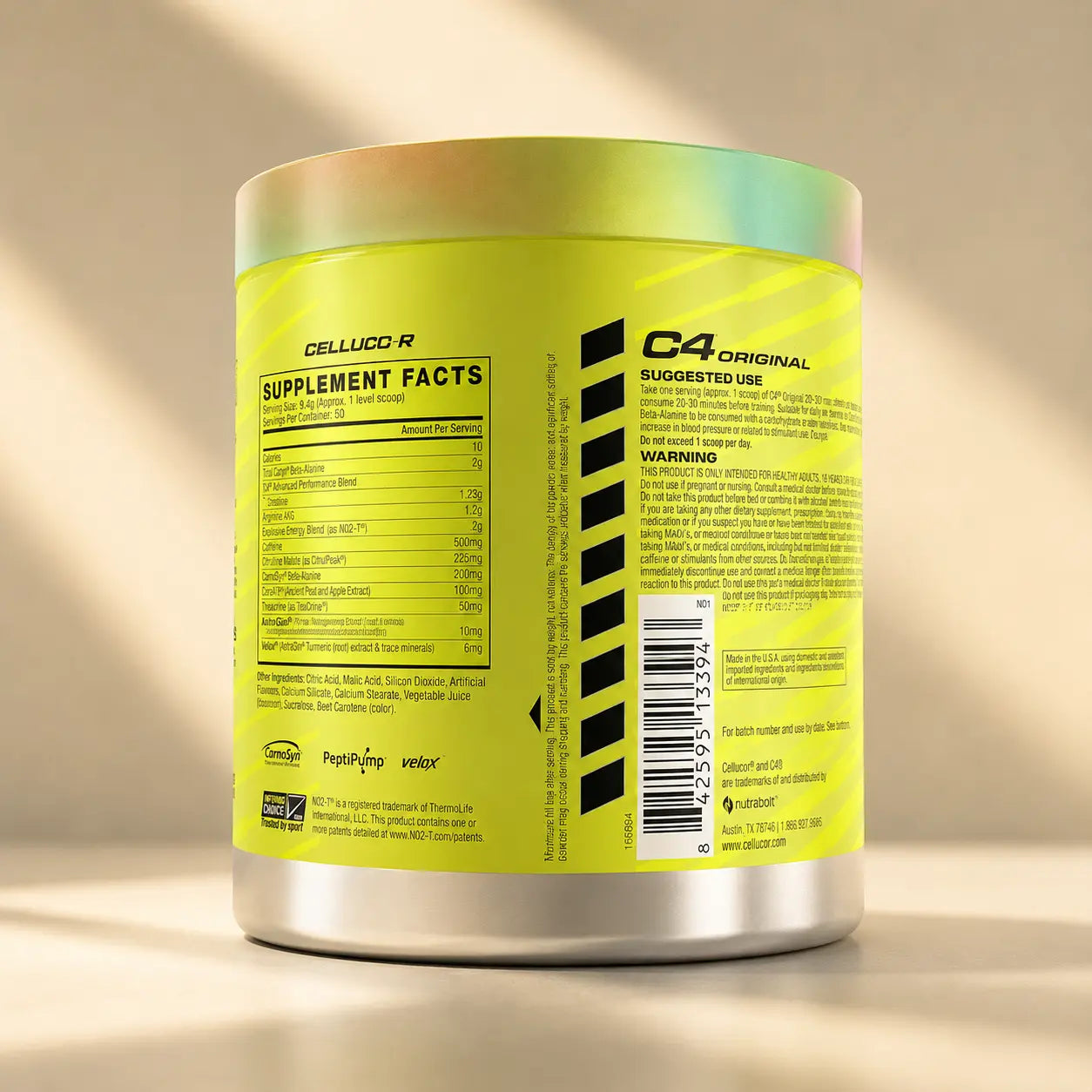 C4 Original Pre-Workout Watermelon | 50 Servicios | Energía, Enfoque y Rendimiento