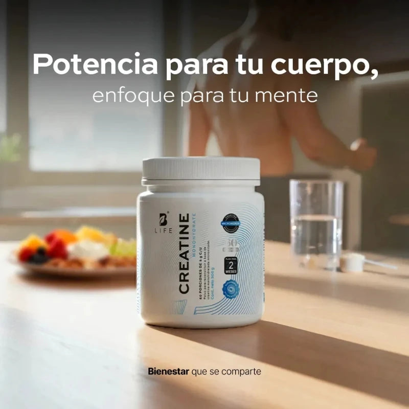 Creatina Monohidratada B Life | 60 Servicios | Alta Pureza