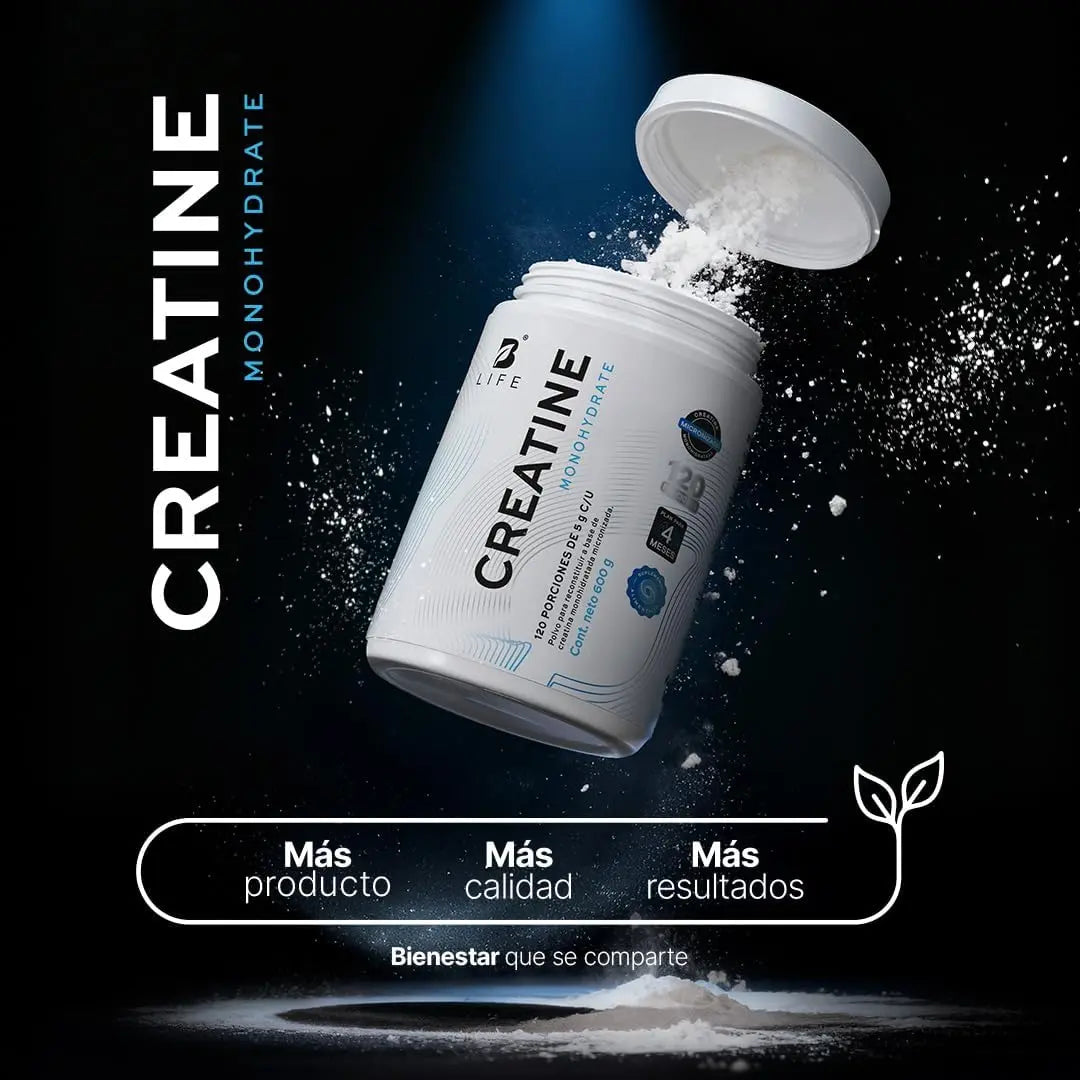 Creatina Monohidratada B Life | 120 Servicios | Alta Pureza