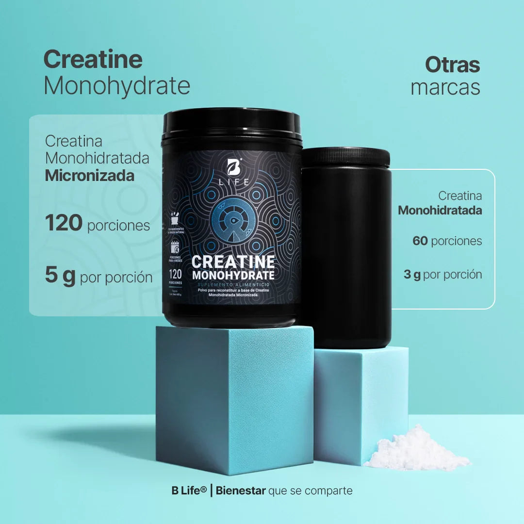 Creatina Monohidratada B Life | 120 Servicios | Alta Pureza