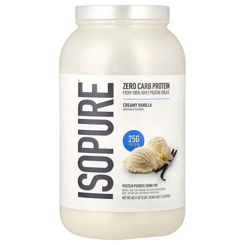 Zero Carb Proteína Isopure Creamy Vainilla 3 lb