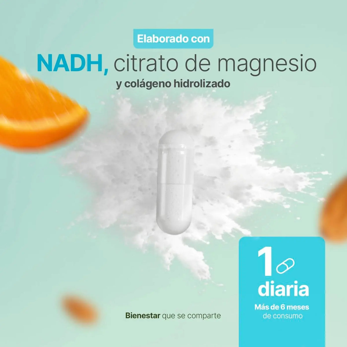 NADH Blend B-Life 180 Cápsulas | NADH con Colágeno, Magnesio y Vitamina C