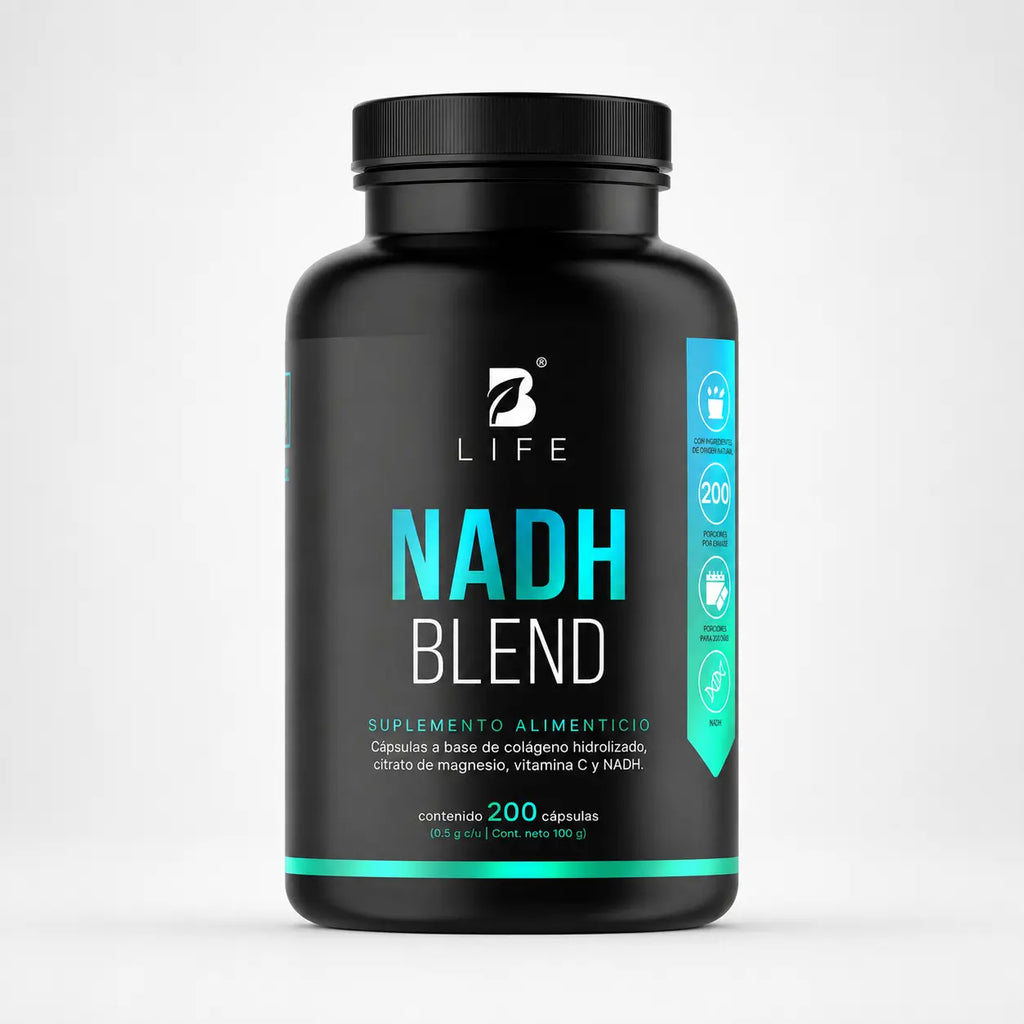 NADH Blend B-Life 180 Cápsulas | NADH con Colágeno, Magnesio y Vitamina C