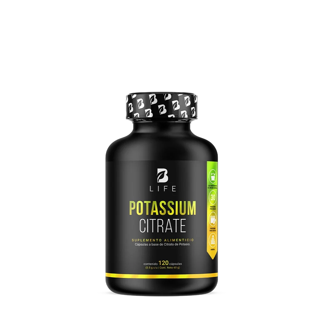 Citrato de Potasio | 800 mg de Potasio Provenientes de 1000 mg de Citrato | 120 Capsulas
