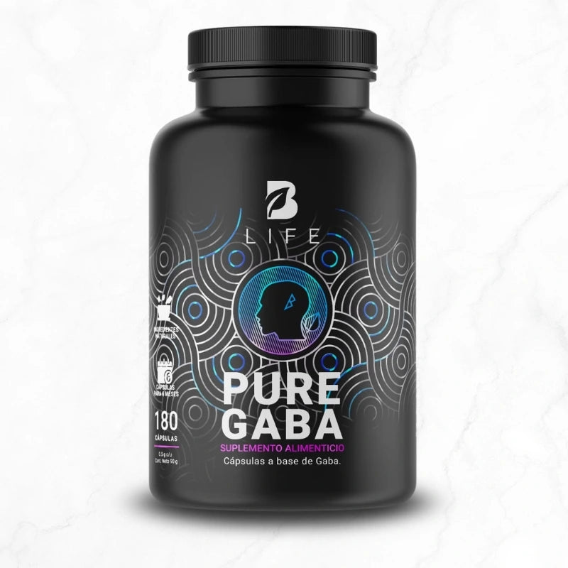 Gaba Puro con 180 Cápsulas Ácido Gamma Aminobutírico | B Life