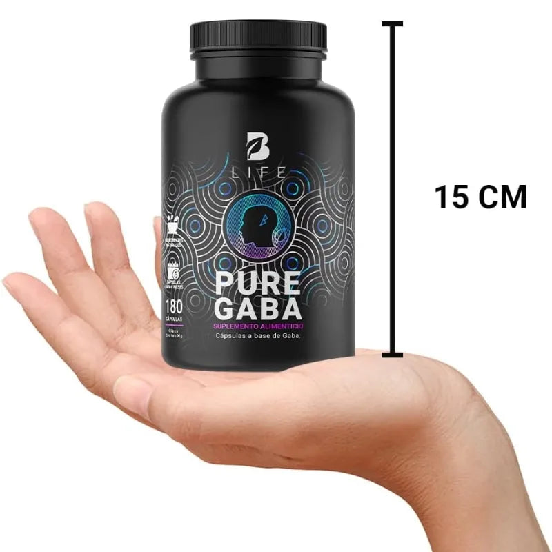 Gaba Puro con 180 Cápsulas Ácido Gamma Aminobutírico | B Life