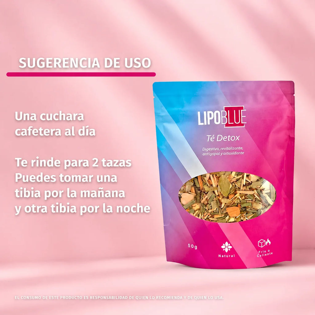 LipoBlue Té Detox Natural | 50 g