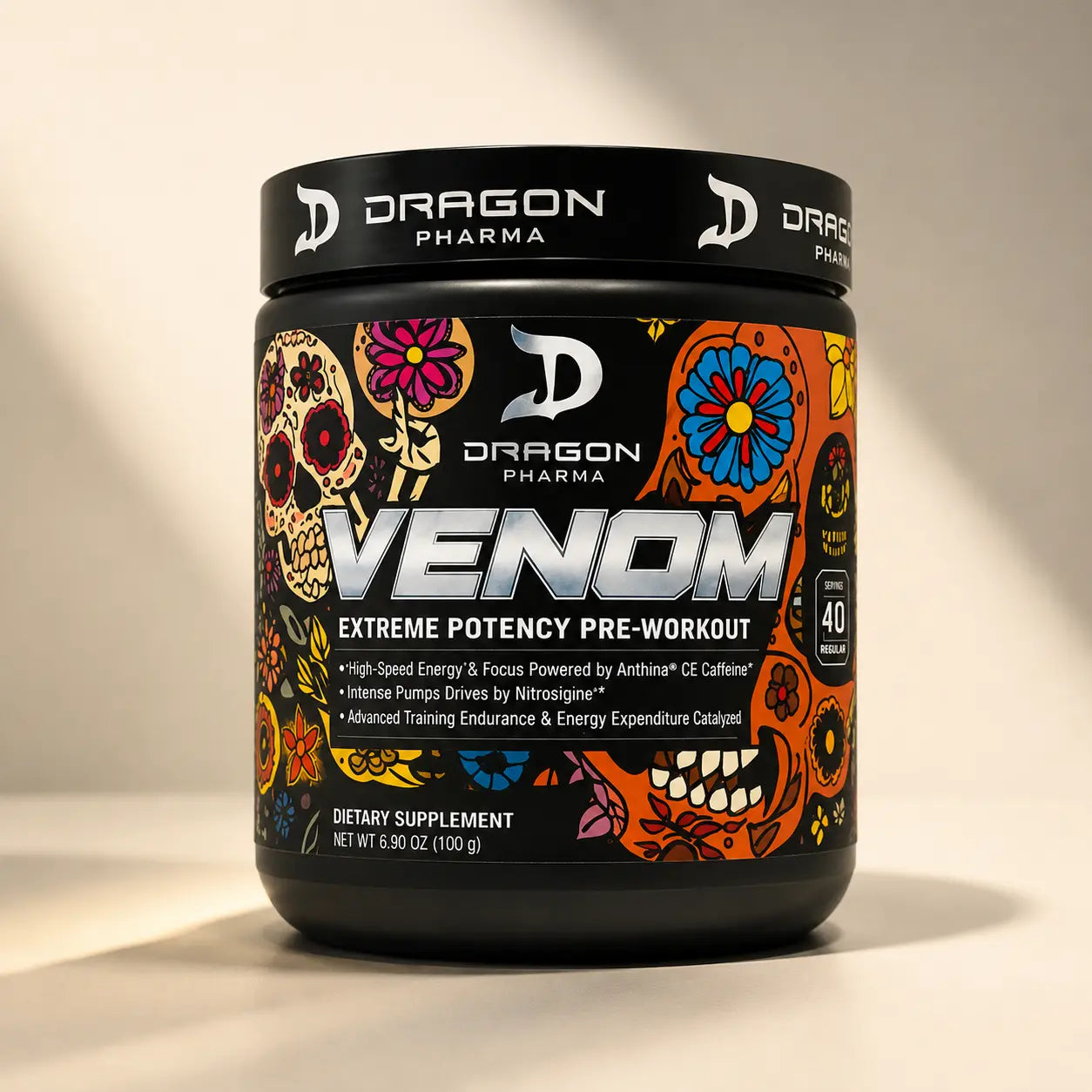Dragon Pharma Venom Pre-Workout | 100 g | 40 Porciones